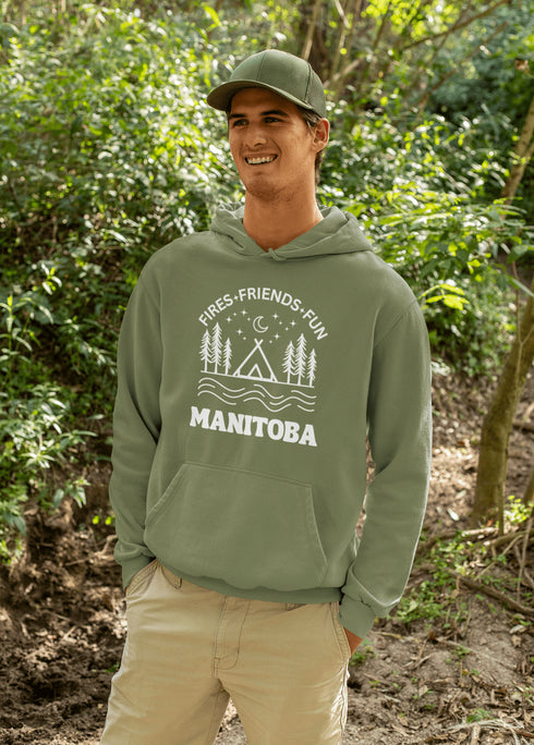 C & Win Sports Manitoba-Fires, Friends, Fun Hoodie - C & Win Sports